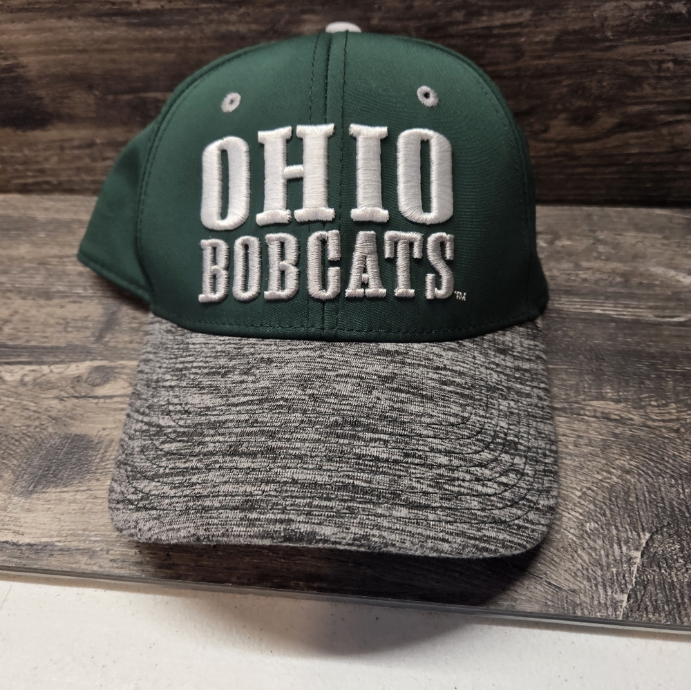 Ohio University Bobcats Green Hat Lot The Game Snapback Deadstock NCAA Vtg